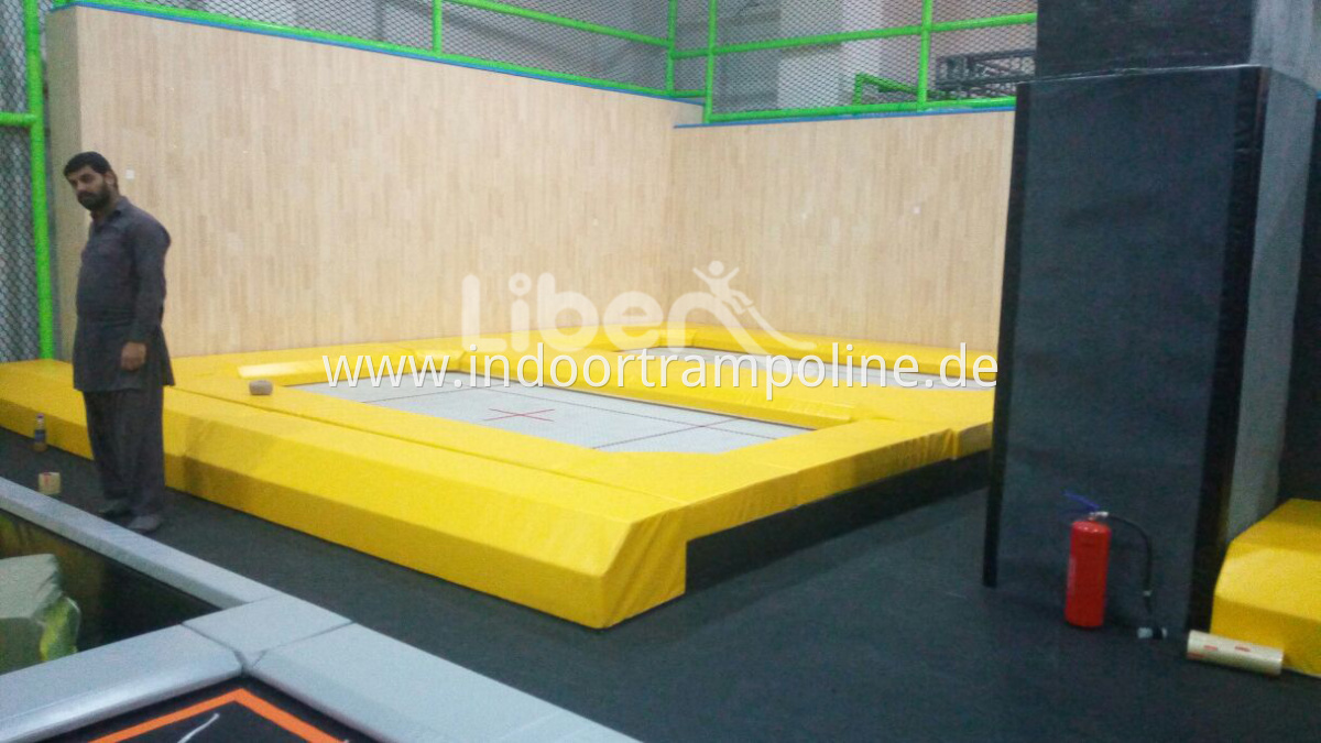 large trampoline park indoor